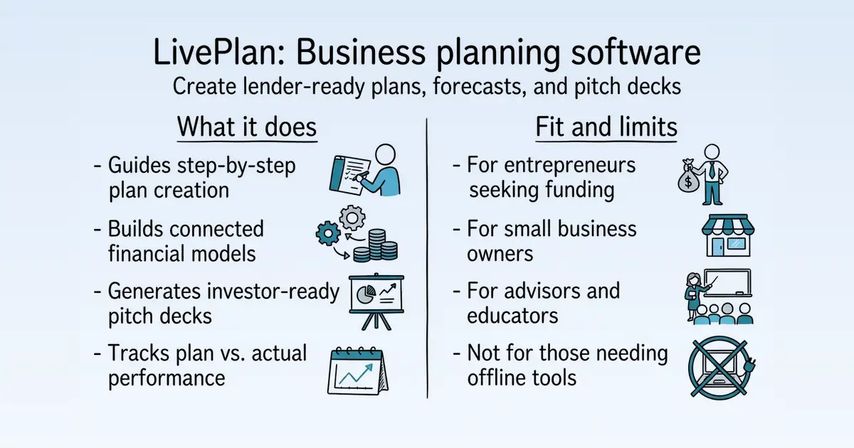 LivePlan at a glance