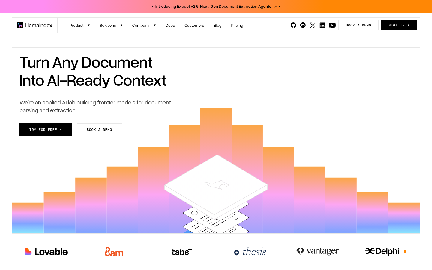 Homepage of the website, as captured