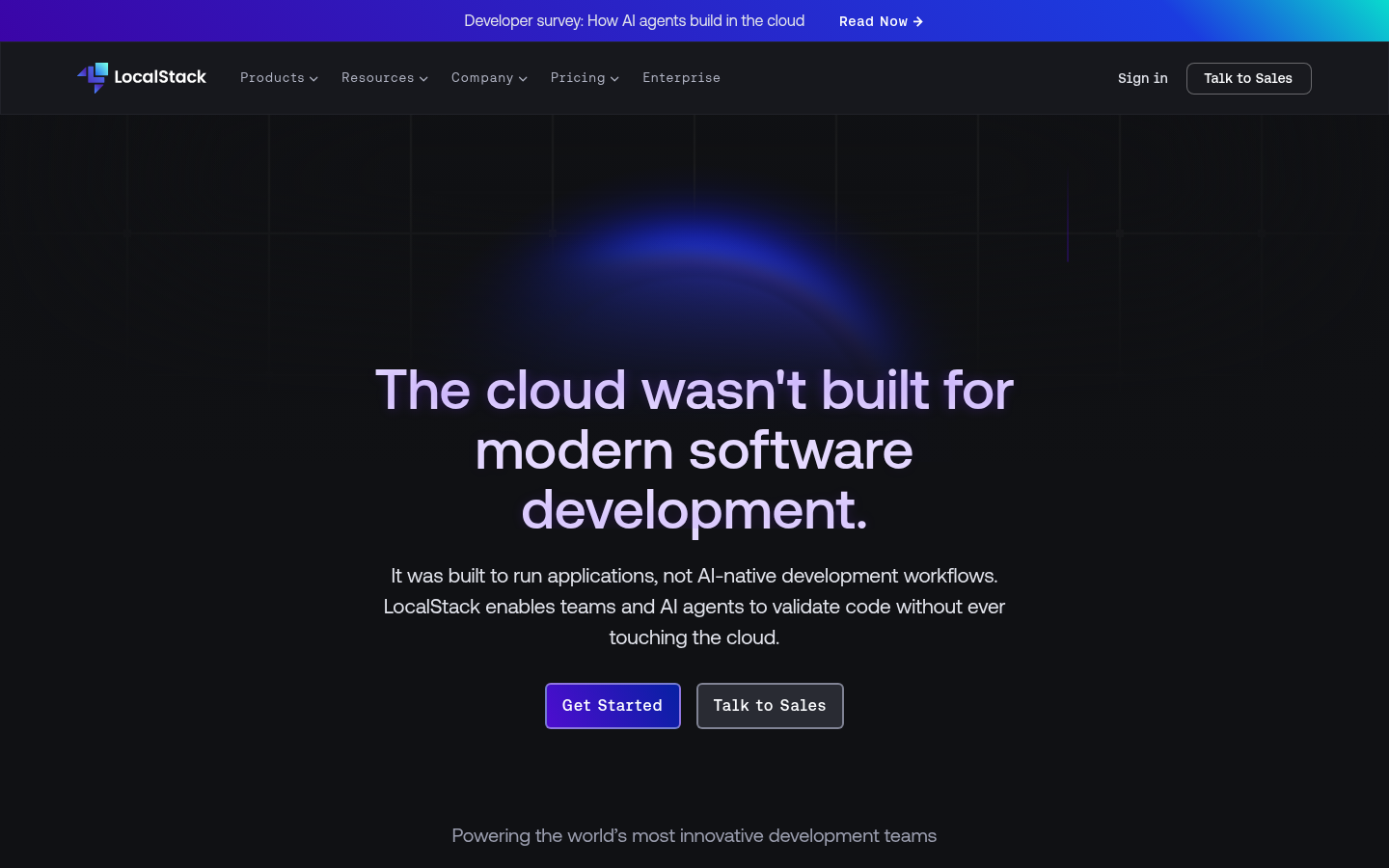 Homepage of the website, as captured