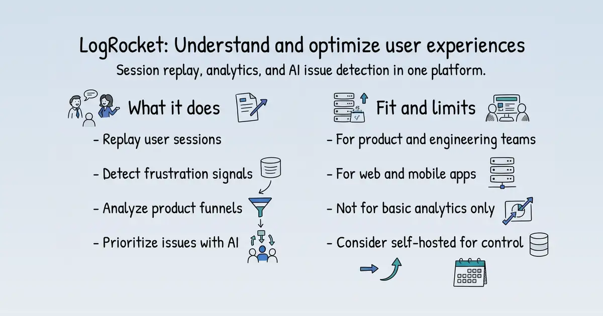 LogRocket at a glance