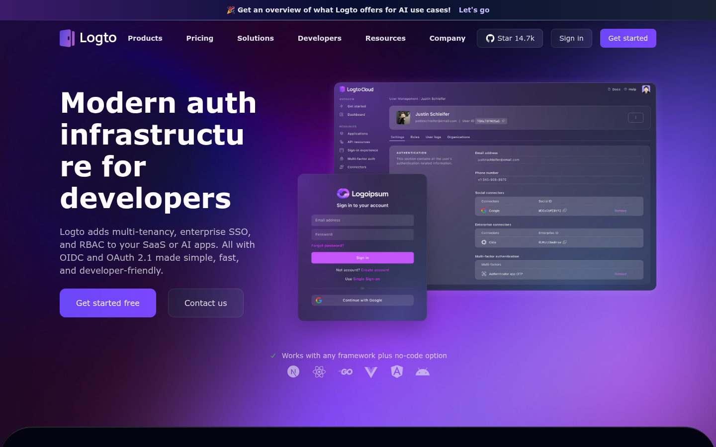 Homepage of the website, as captured