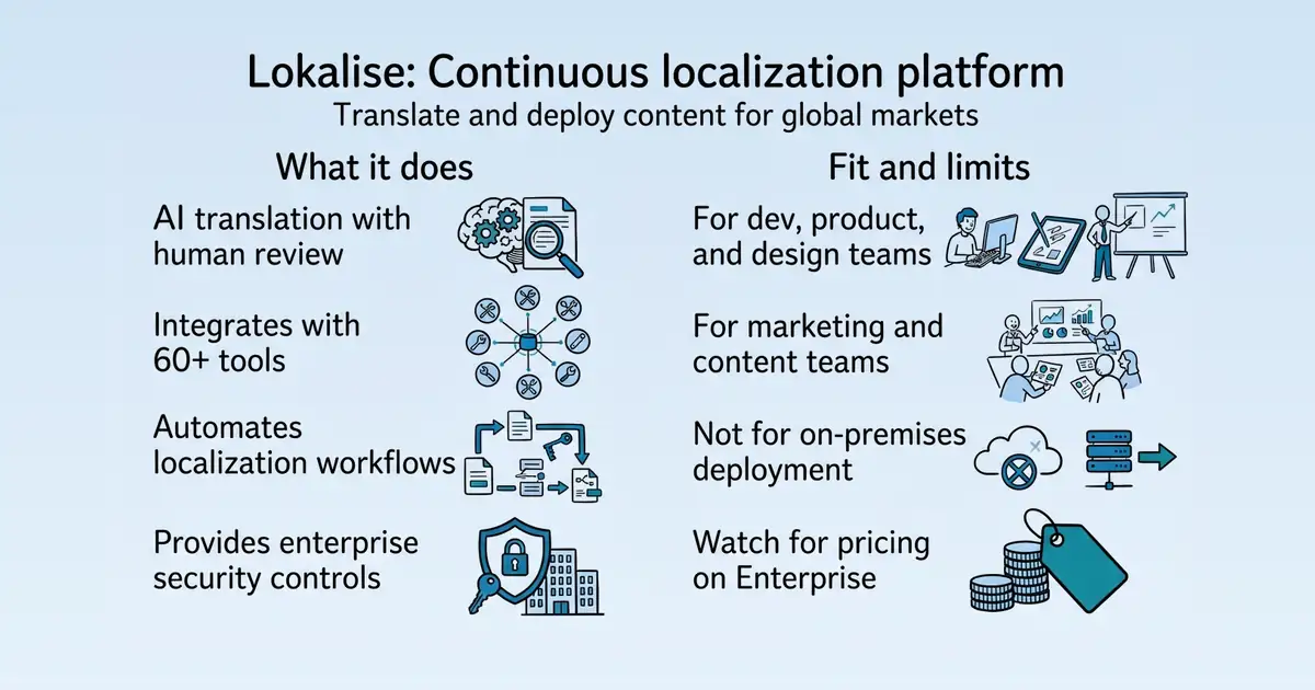 Lokalise at a glance