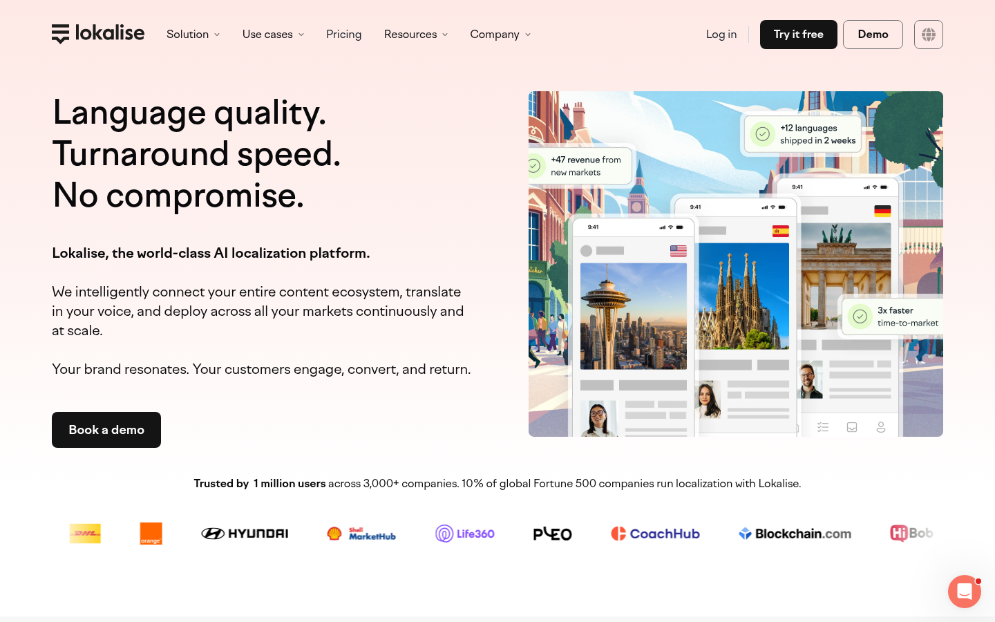 Homepage of the website, as captured
