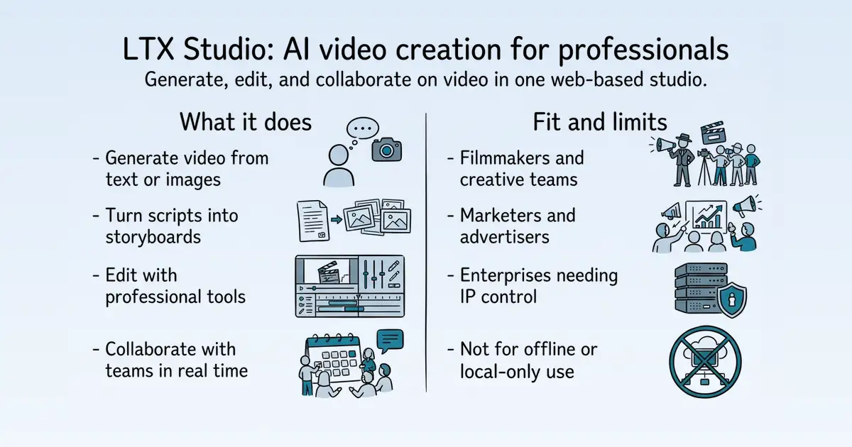 LTX Studio at a glance