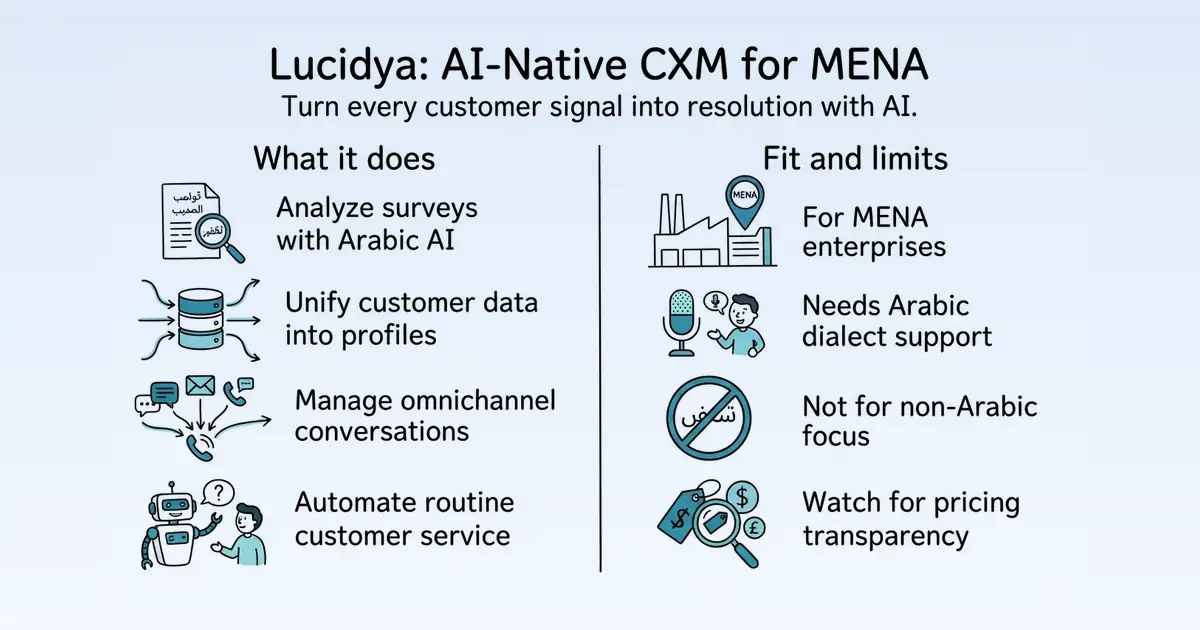 Lucidya at a glance