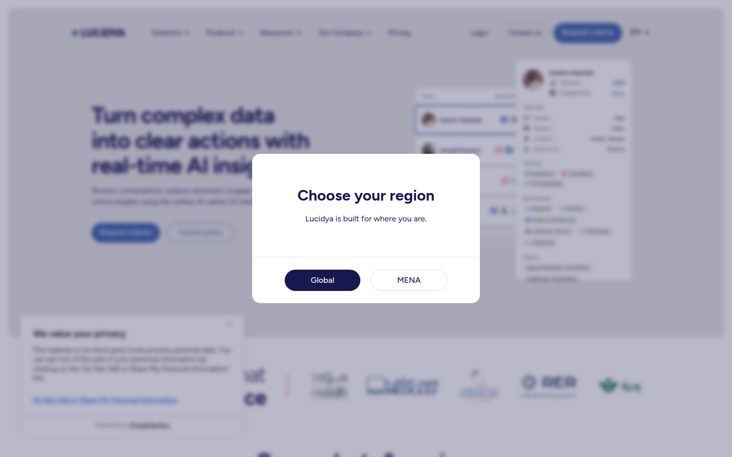Homepage of the website, as captured