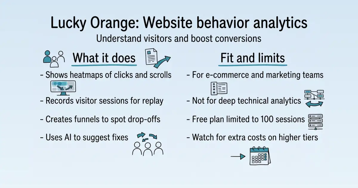 Lucky Orange at a glance