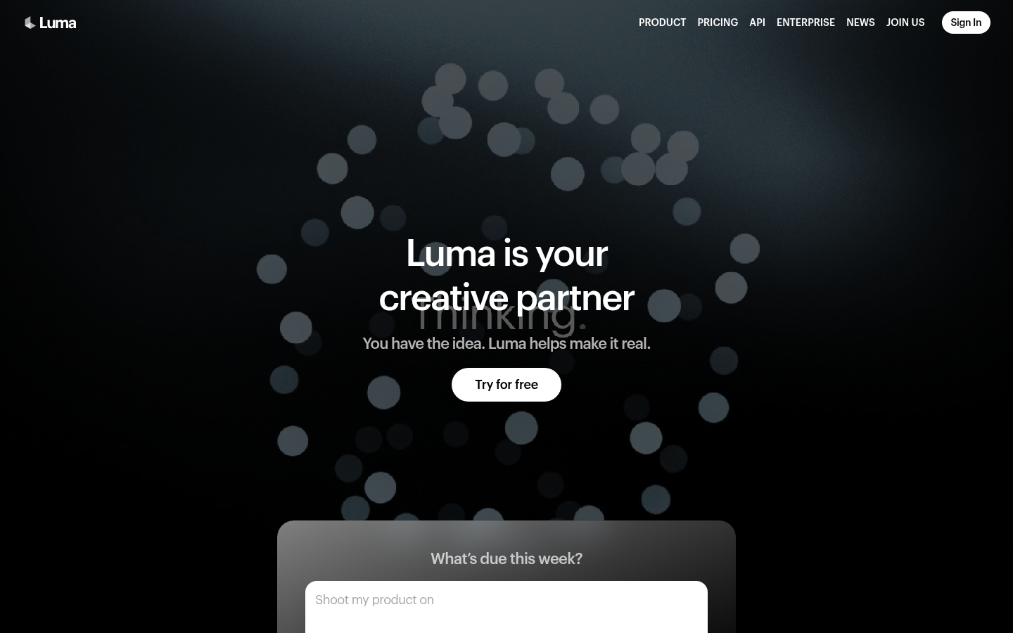 Homepage of the website, as captured