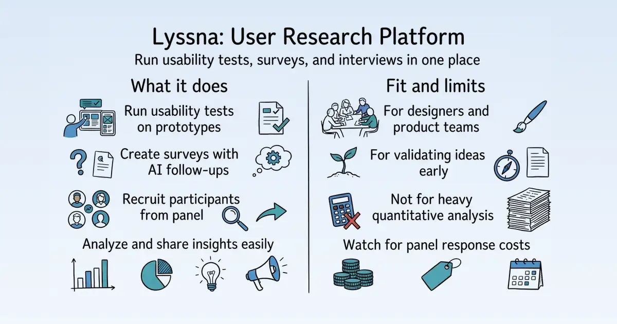 Lyssna at a glance