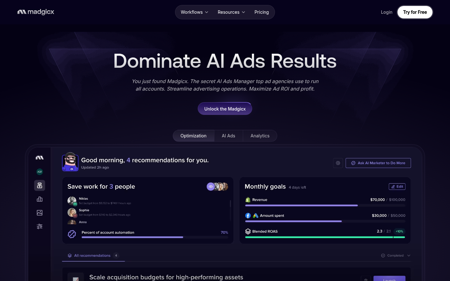Homepage of the website, as captured