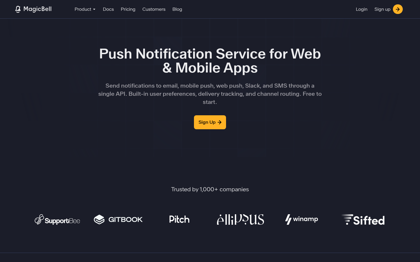 Homepage of the website, as captured