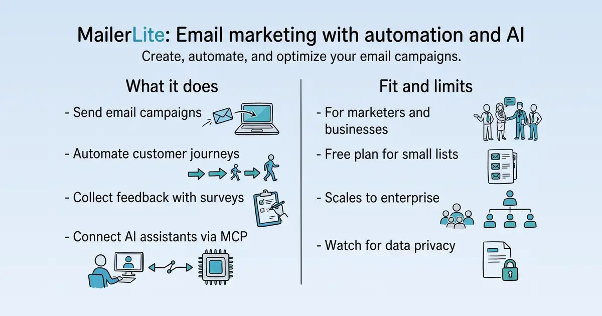 MailerLite at a glance
