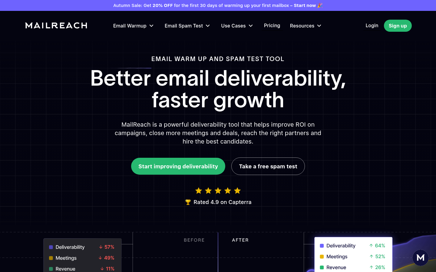 Homepage of the website, as captured