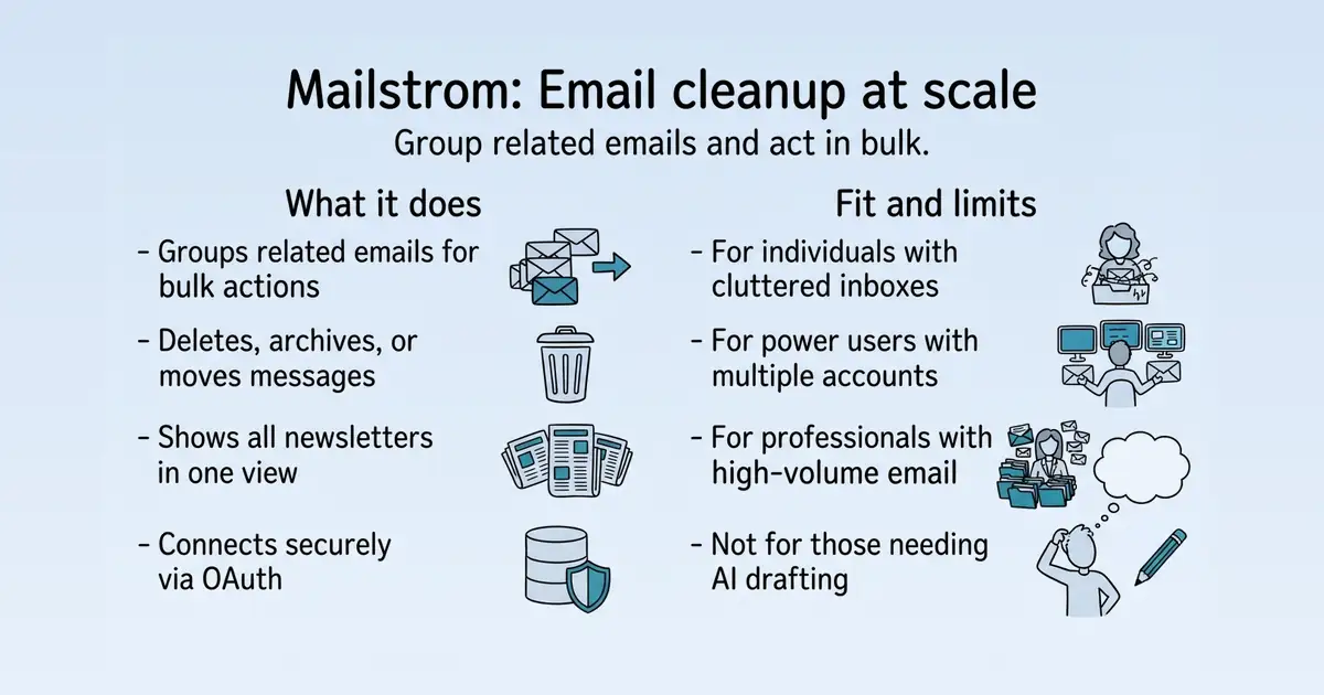 Mailstrom at a glance