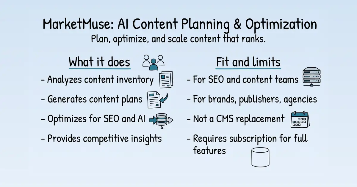 MarketMuse at a glance