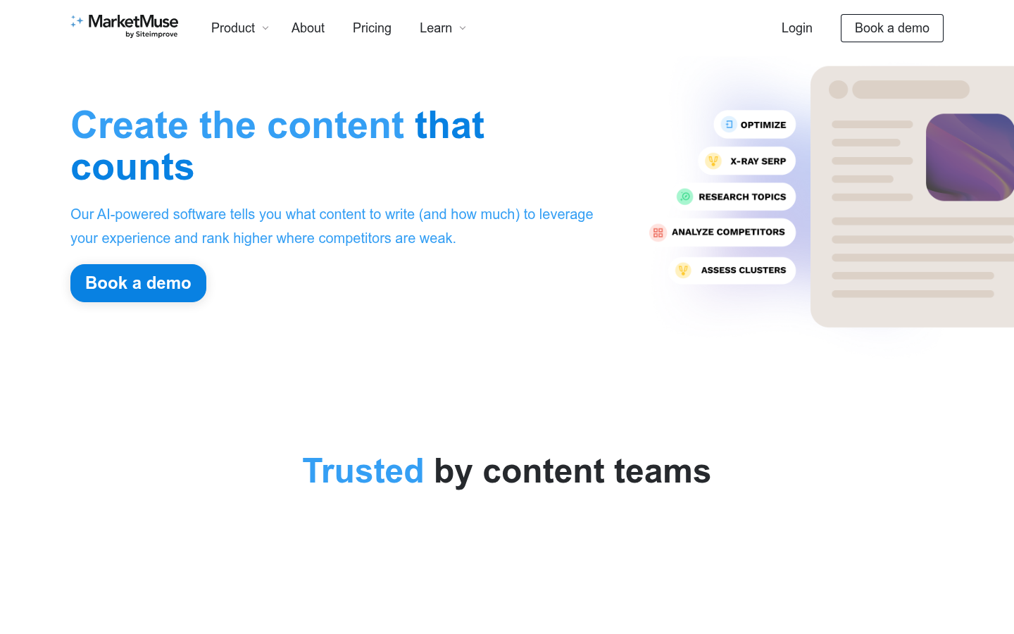 Homepage of the website, as captured