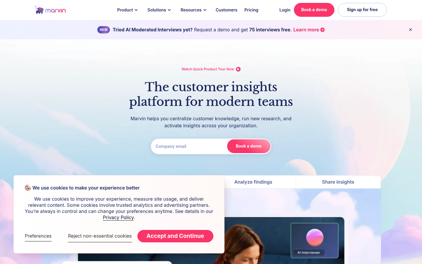 Homepage of the website, as captured