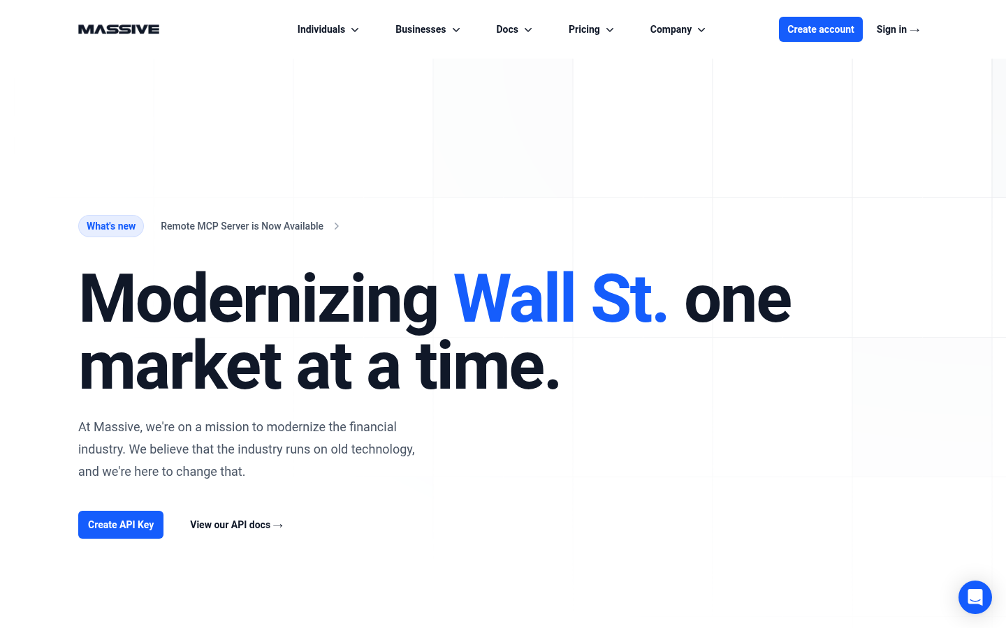 Homepage of the website, as captured