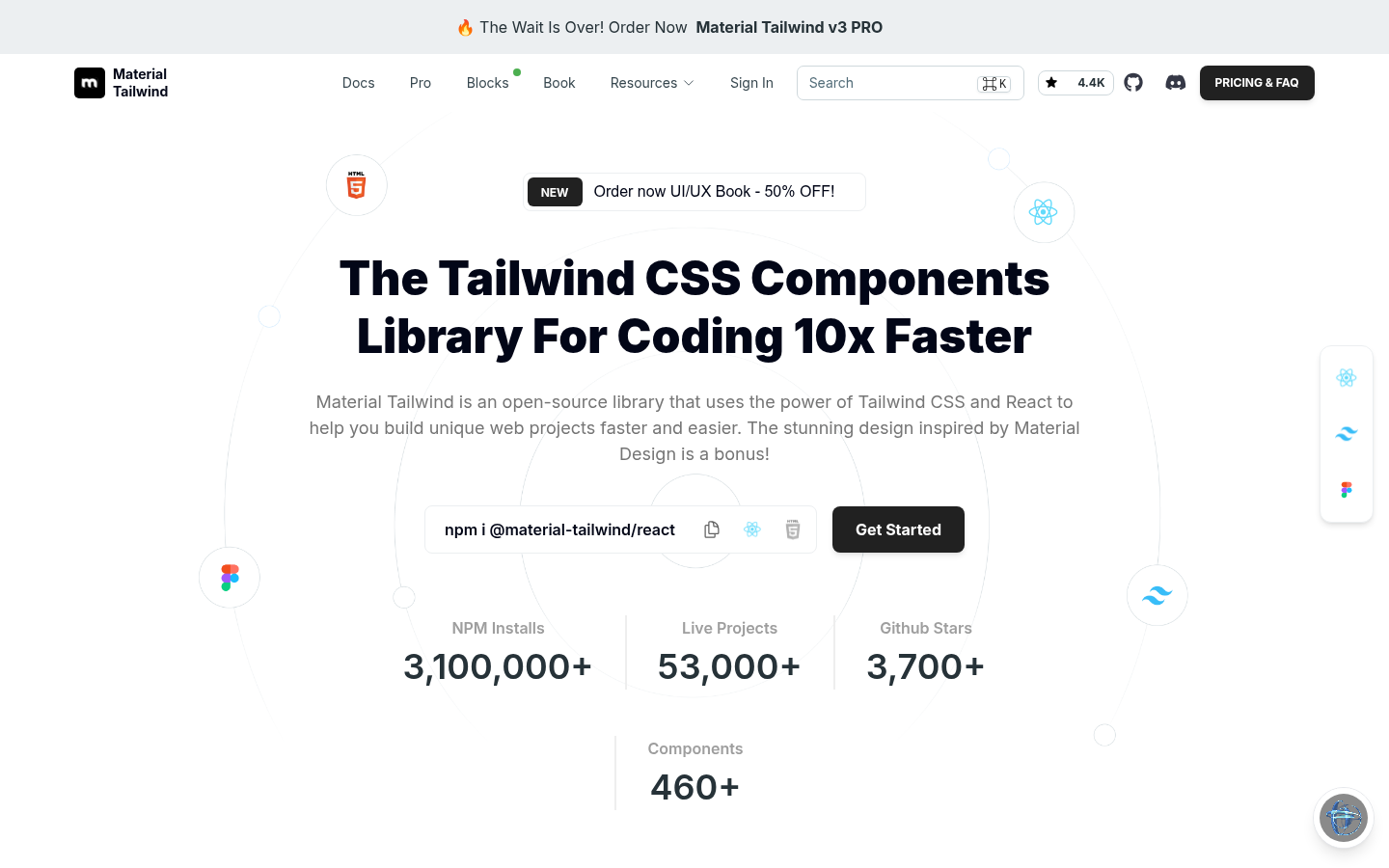 Homepage of the website, as captured