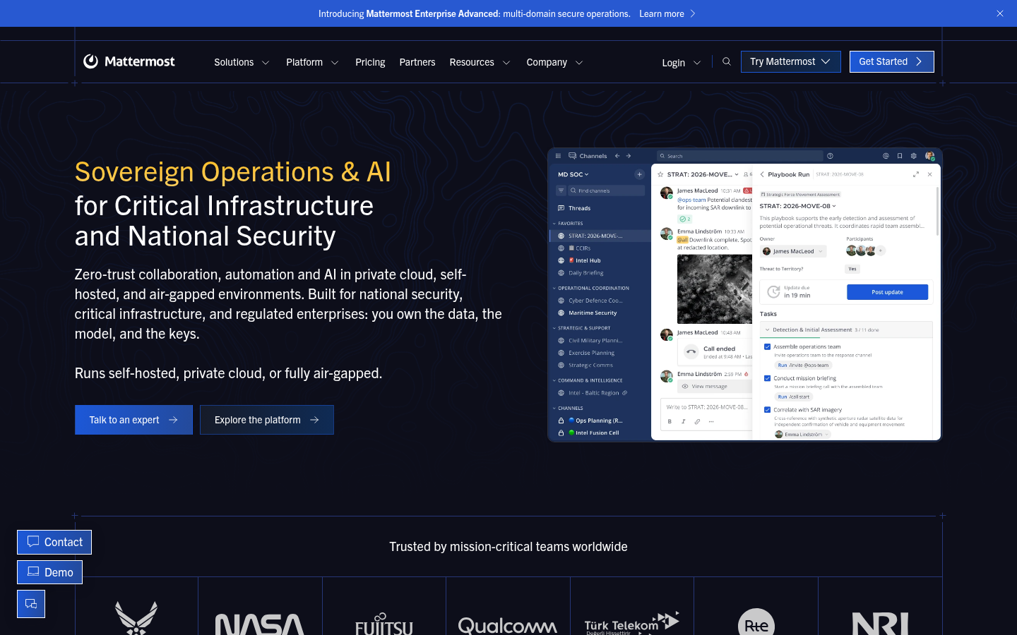 Homepage of the website, as captured