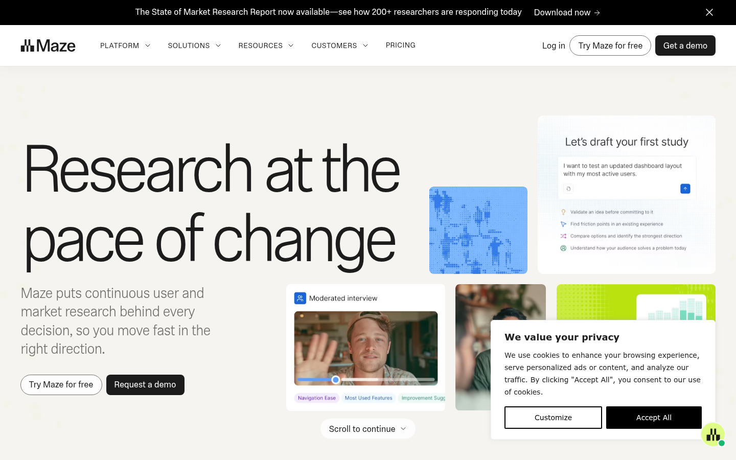 Homepage of the website, as captured