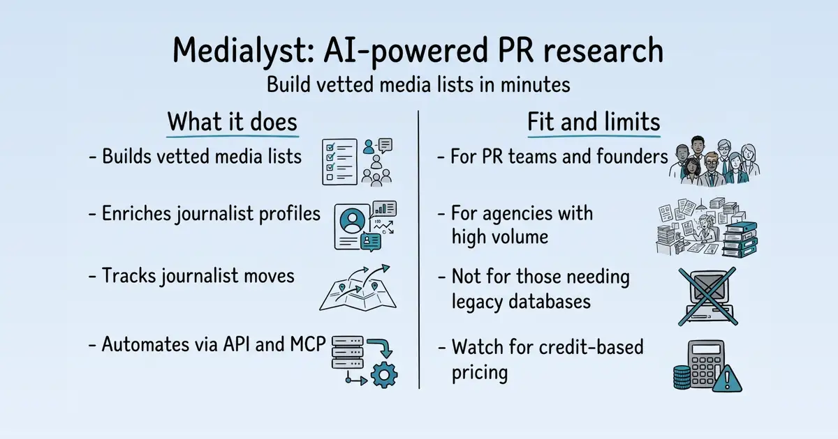 Medialyst at a glance