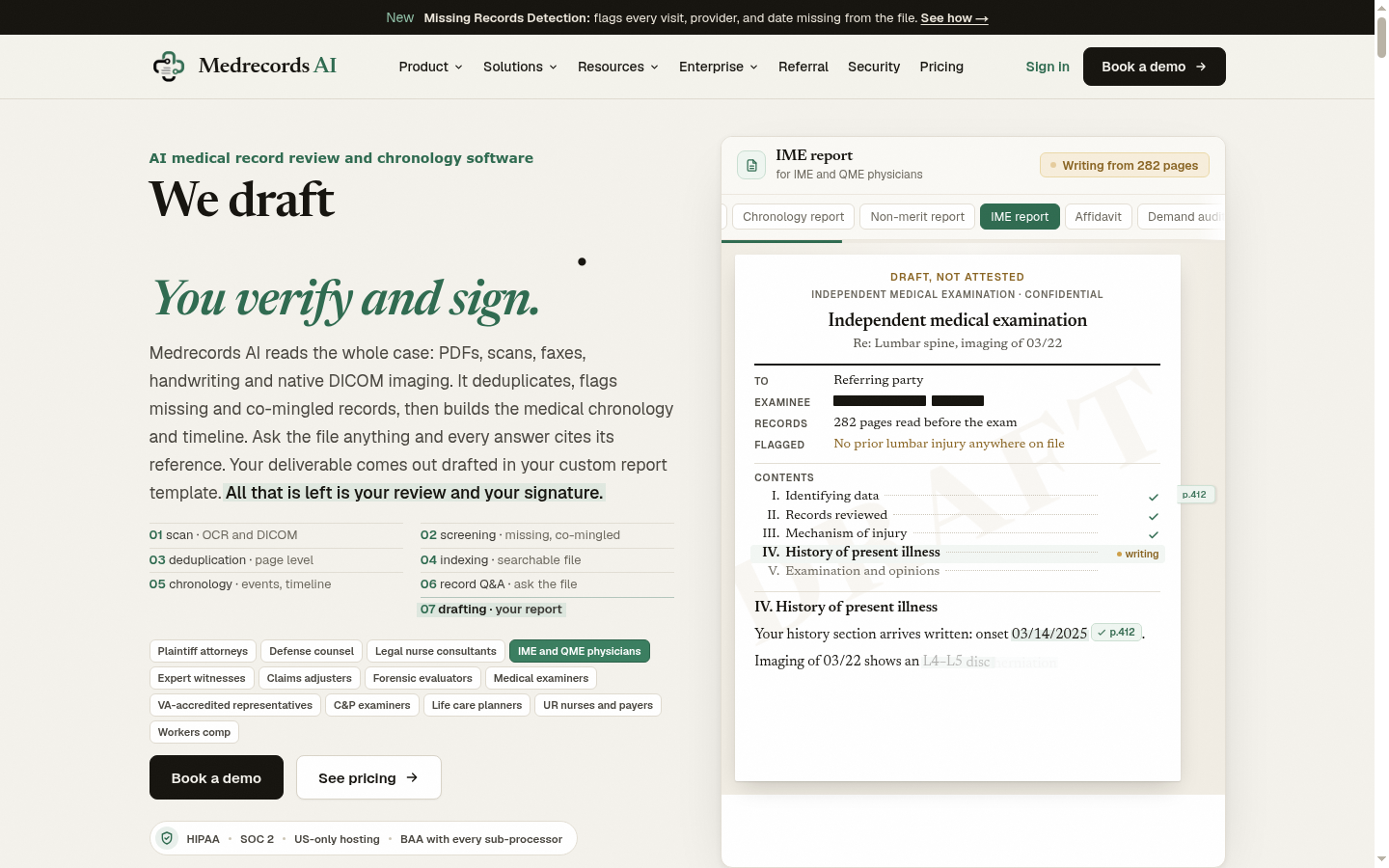 Homepage of the website, as captured