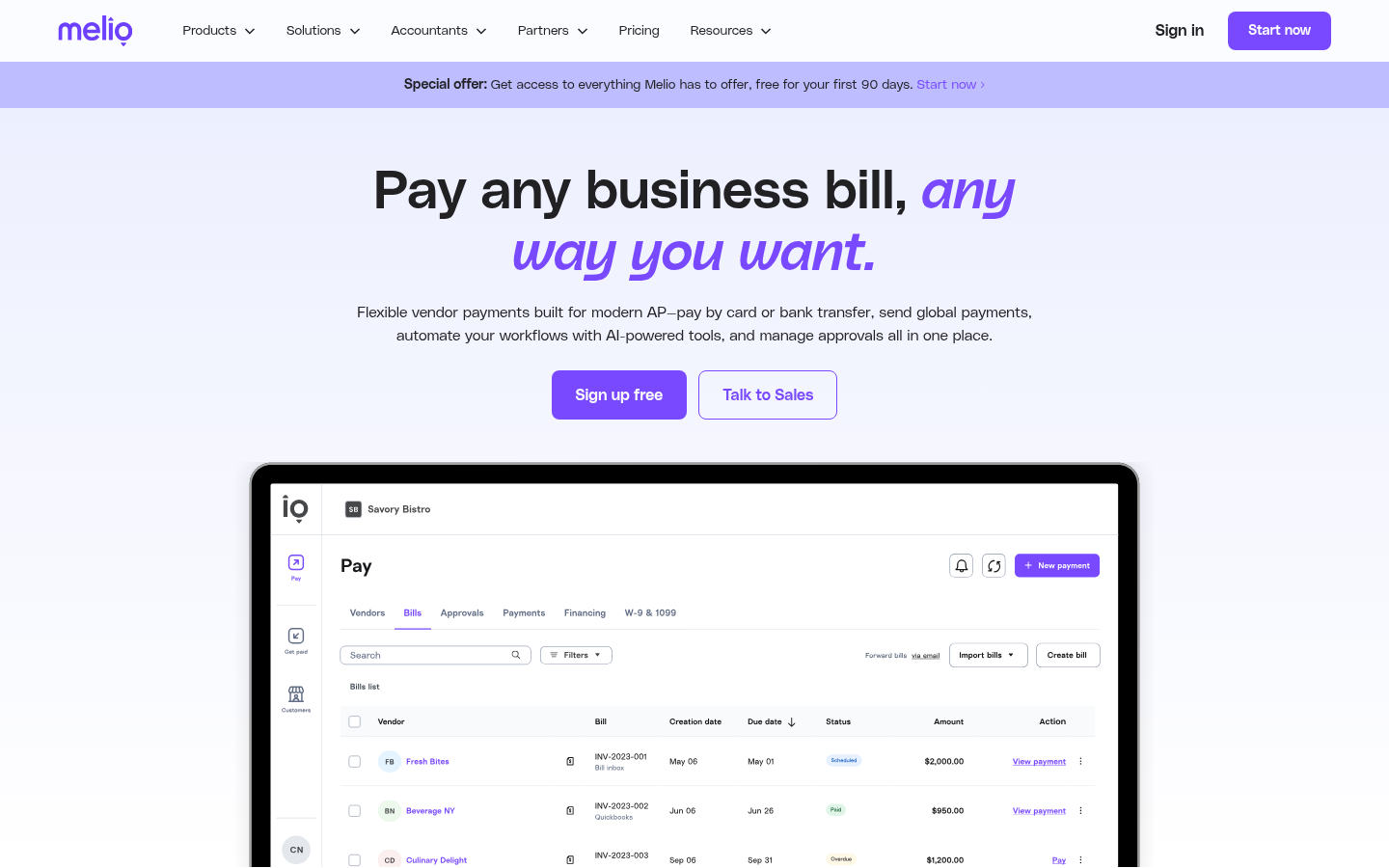 Homepage of the website, as captured