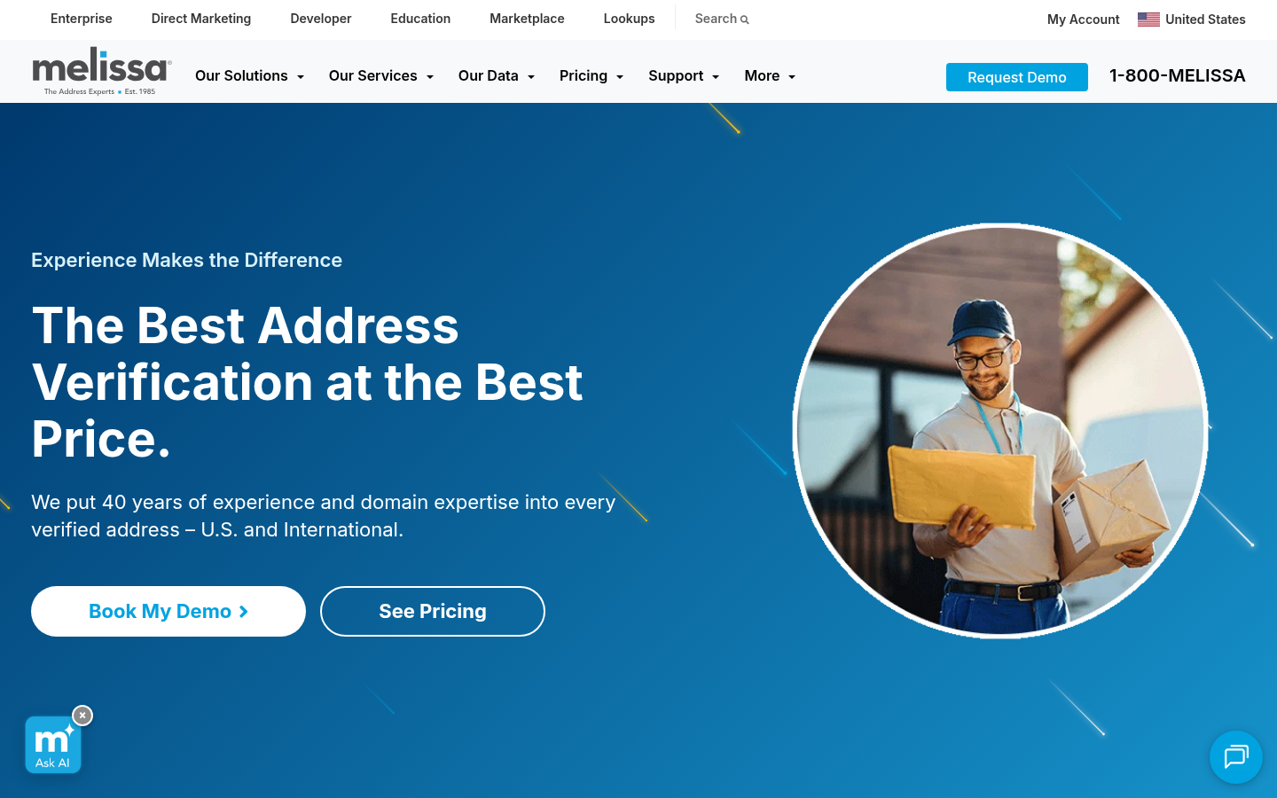 Homepage of the website, as captured