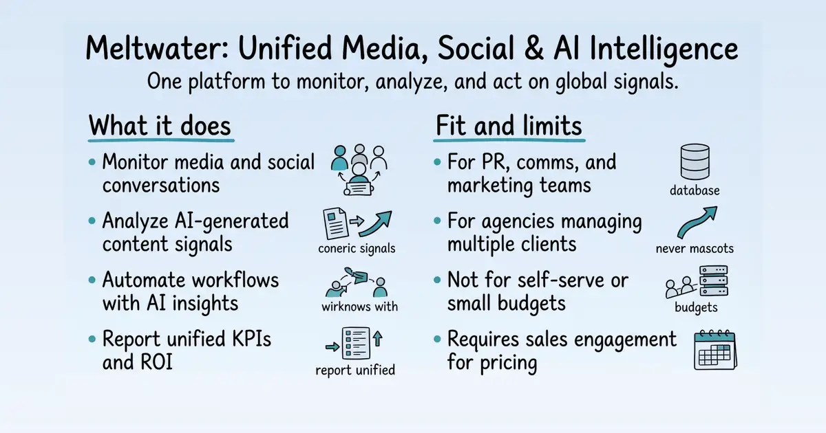 Meltwater Intelligence Platform at a glance