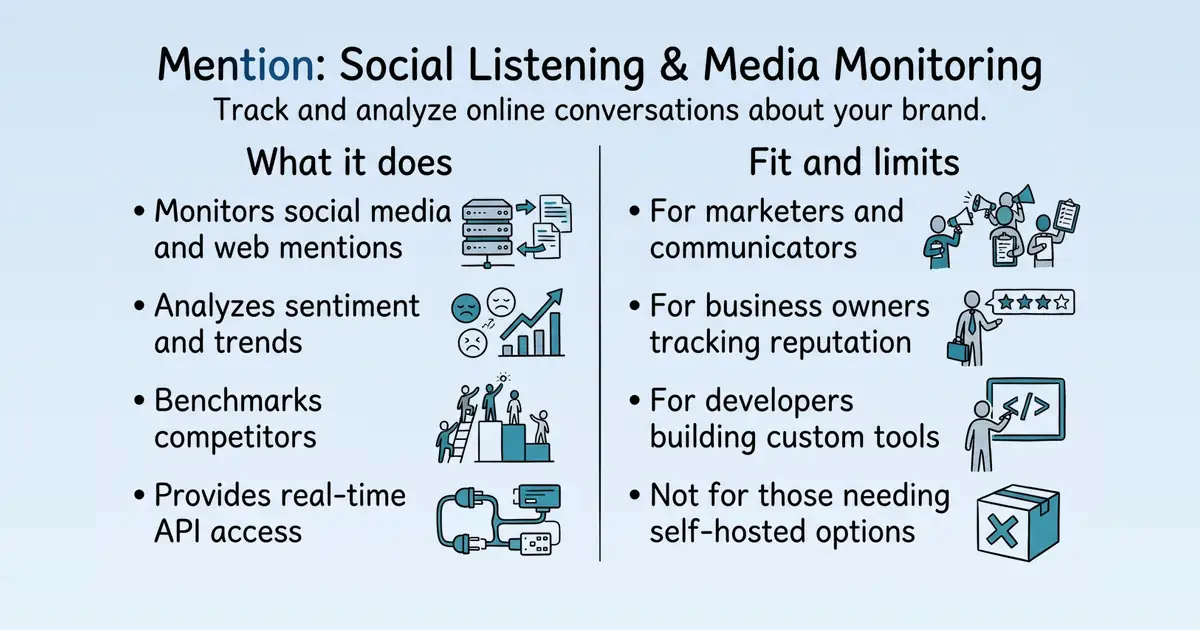 Mention at a glance