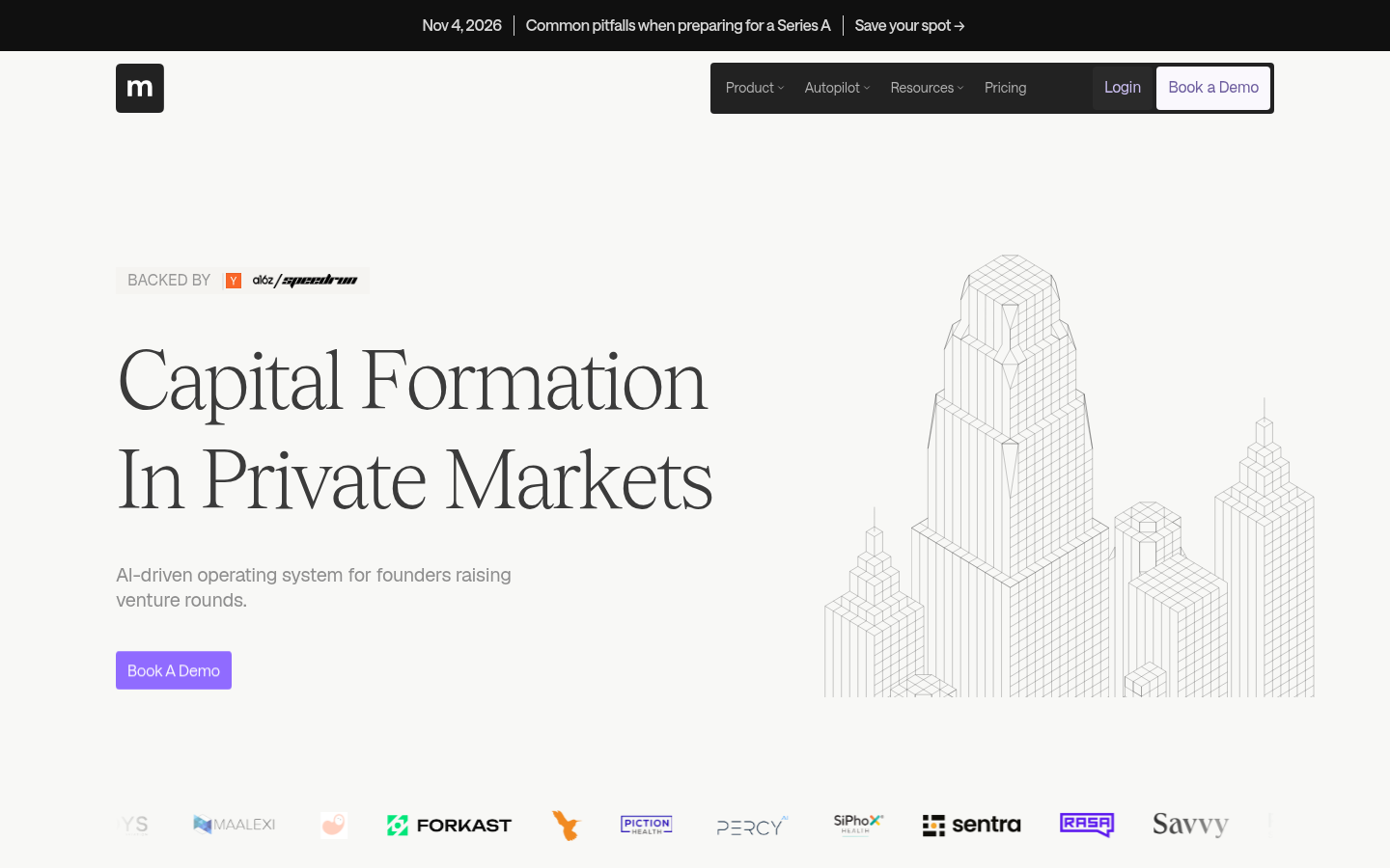 Homepage of the website, as captured