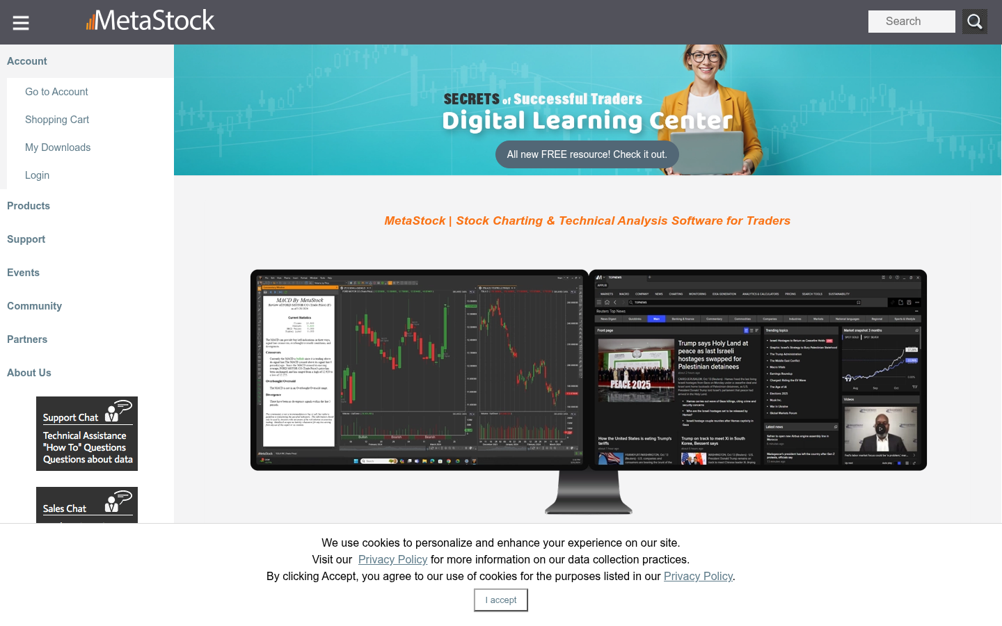 Homepage of the website, as captured