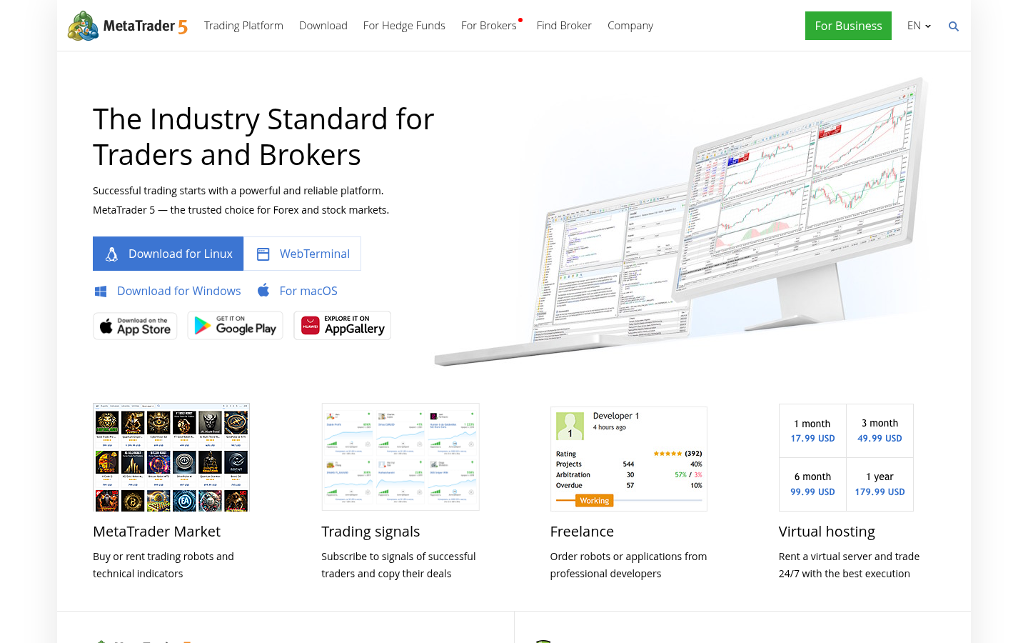 Homepage of the website, as captured