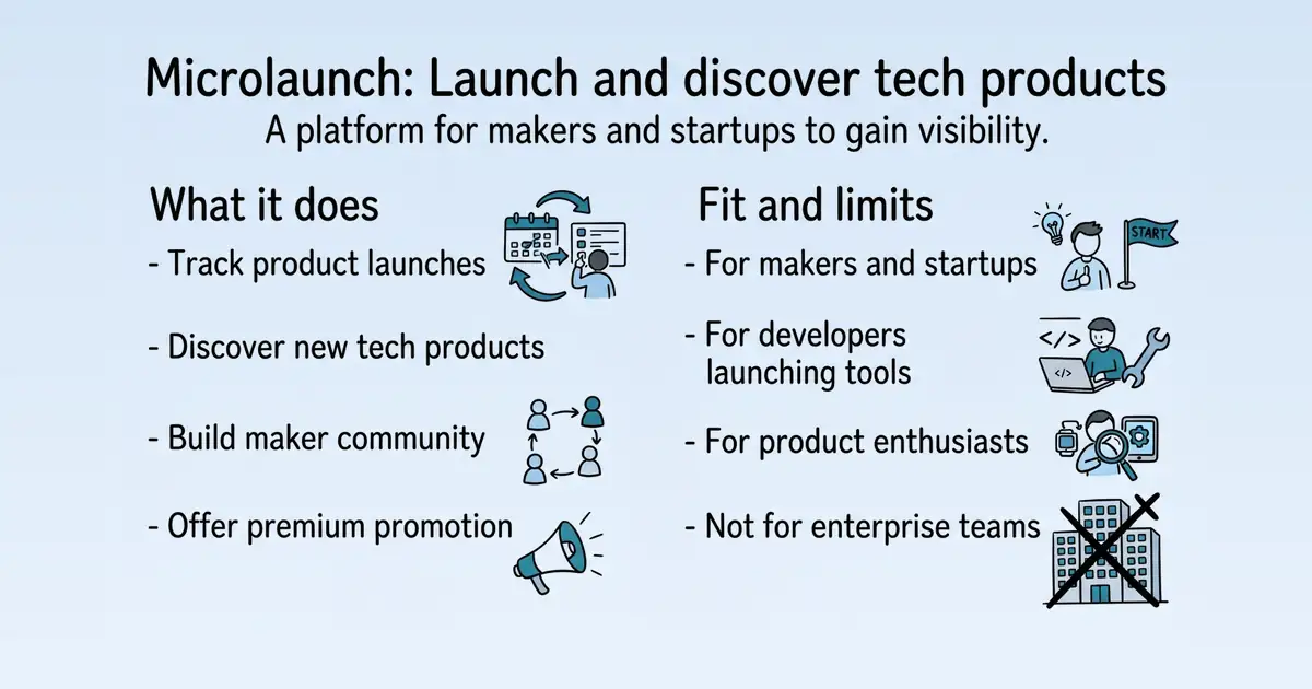 Microlaunch at a glance