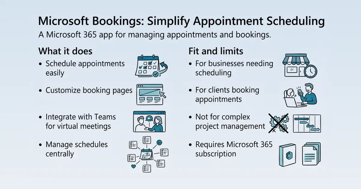 Microsoft Bookings at a glance