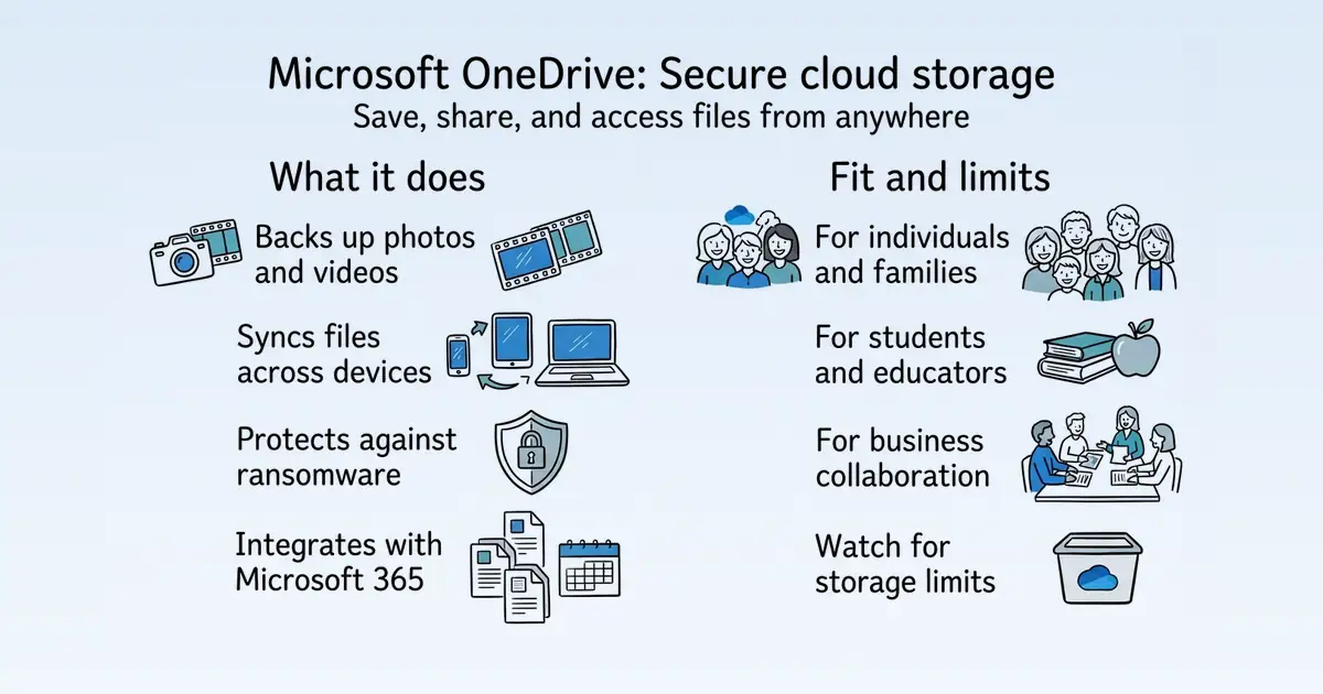 Microsoft OneDrive at a glance