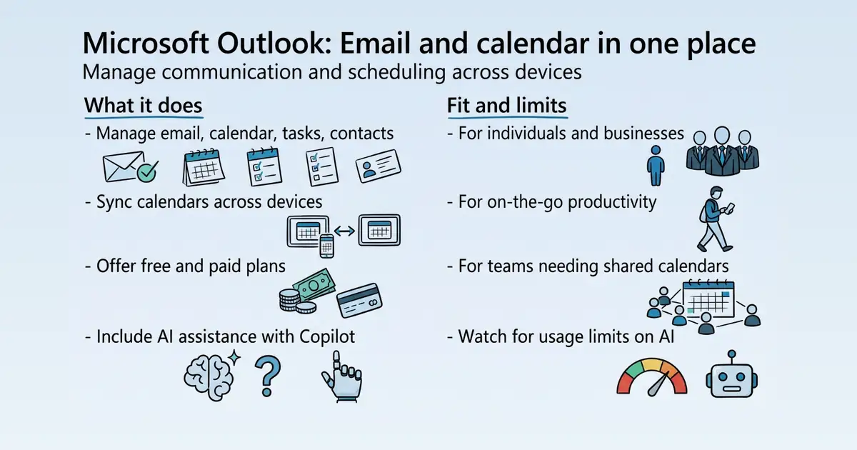 Microsoft Outlook at a glance