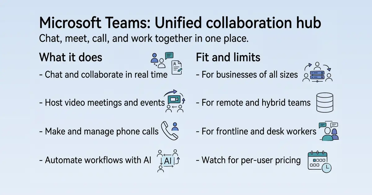 Microsoft Teams at a glance