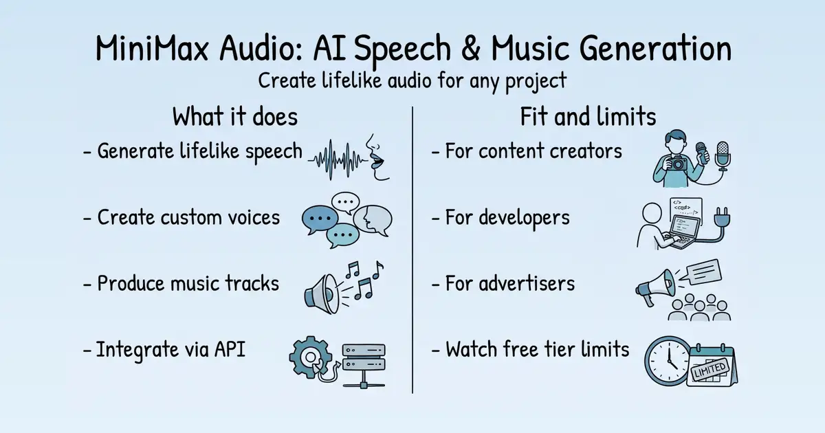 MiniMax Audio at a glance