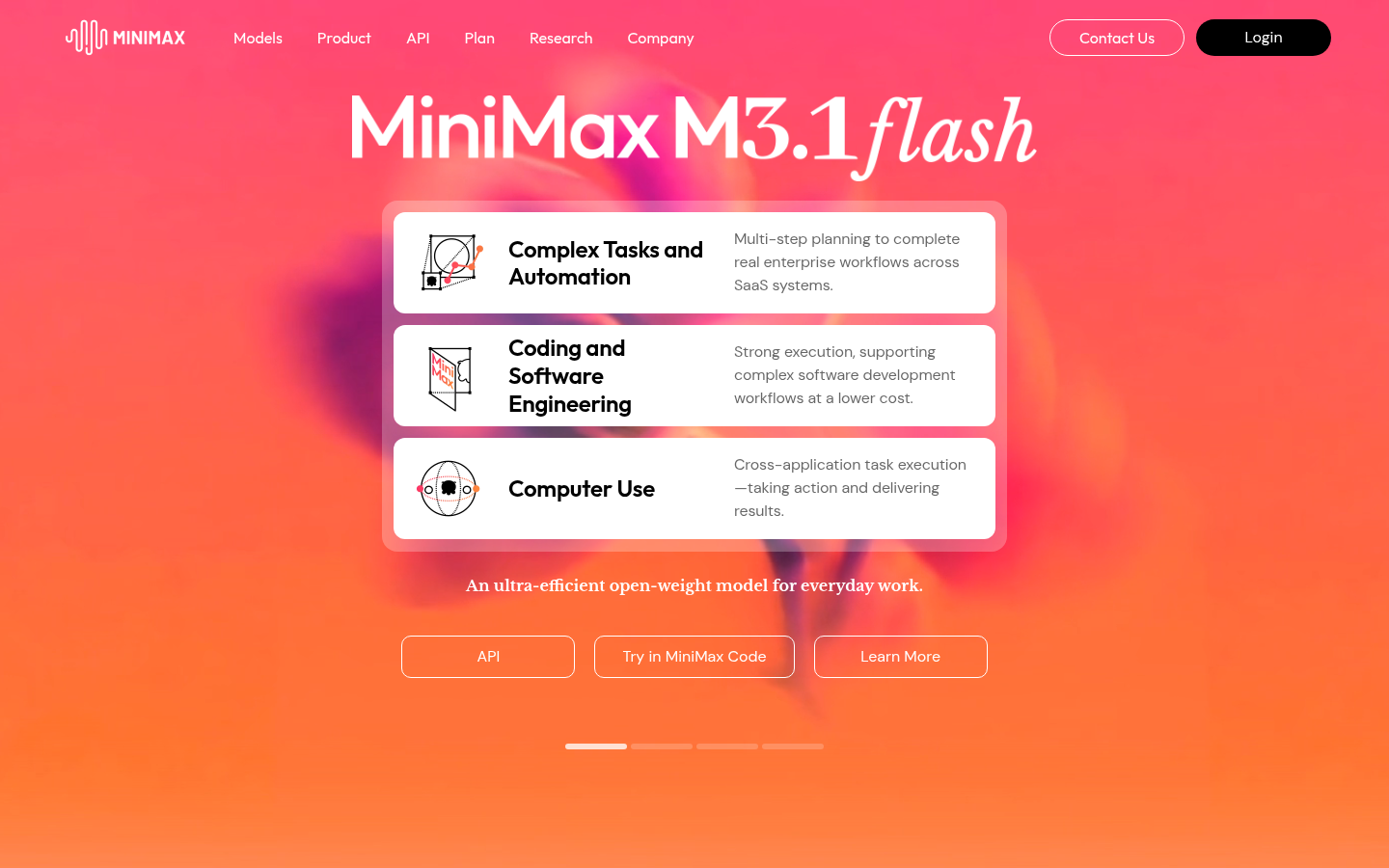 Homepage of the website, as captured