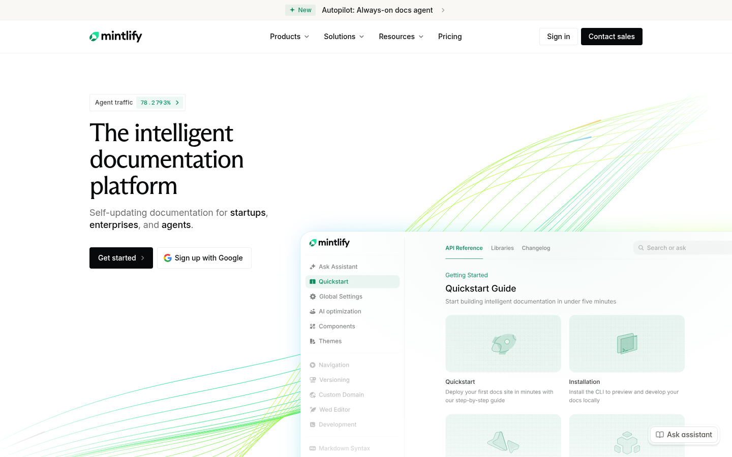 Homepage of the website, as captured