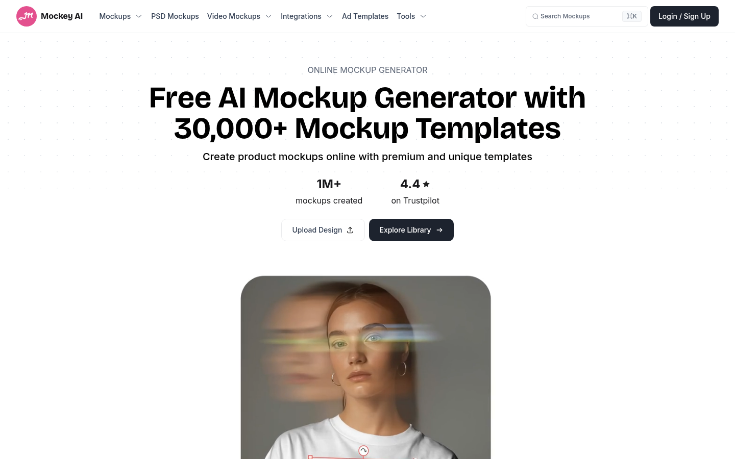 Homepage of the website, as captured