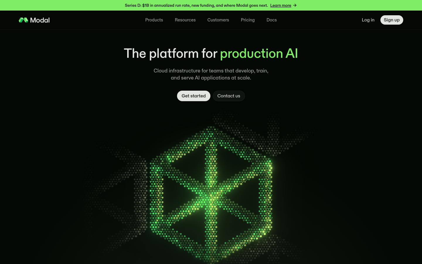 Homepage of the website, as captured
