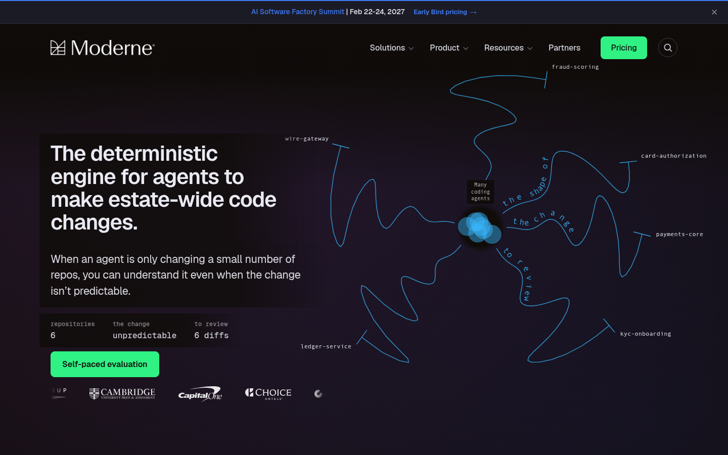 Homepage of the website, as captured