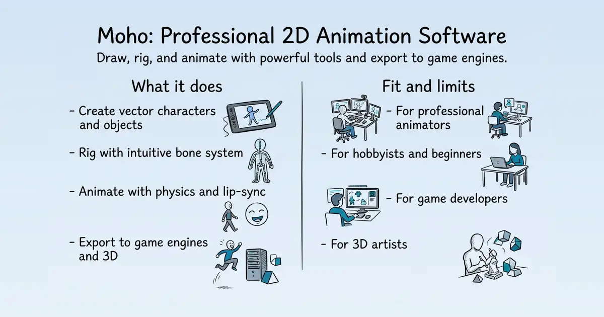 Moho Animation Software at a glance