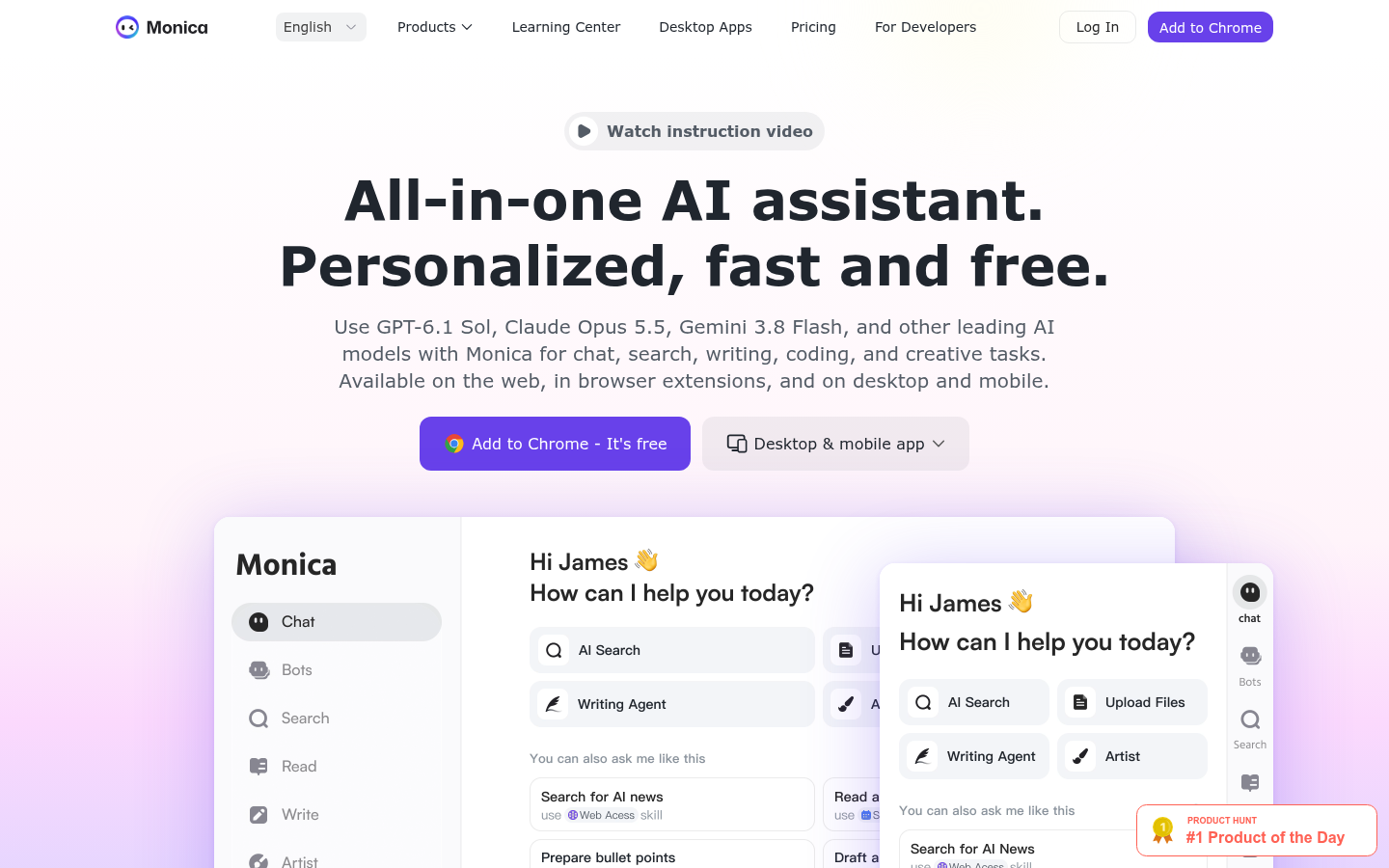 Homepage of the website, as captured