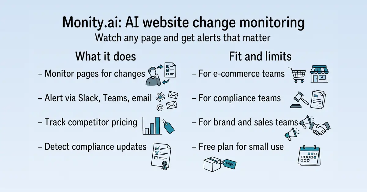 Monity.ai at a glance