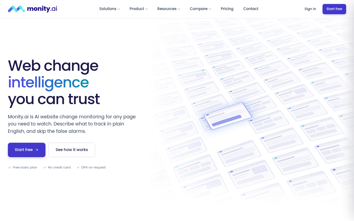 Homepage of the website, as captured