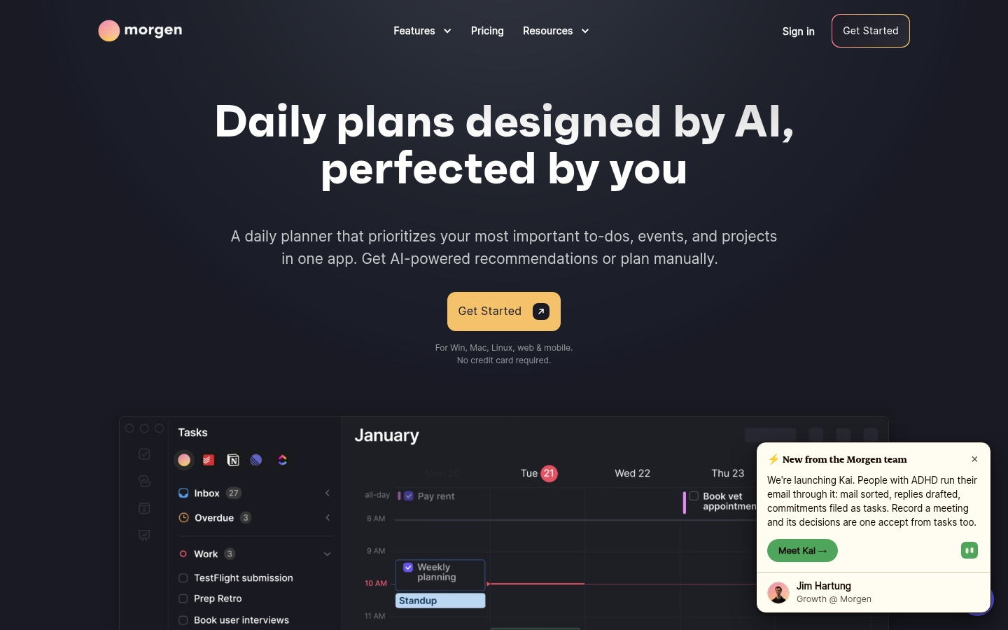 Homepage of the website, as captured